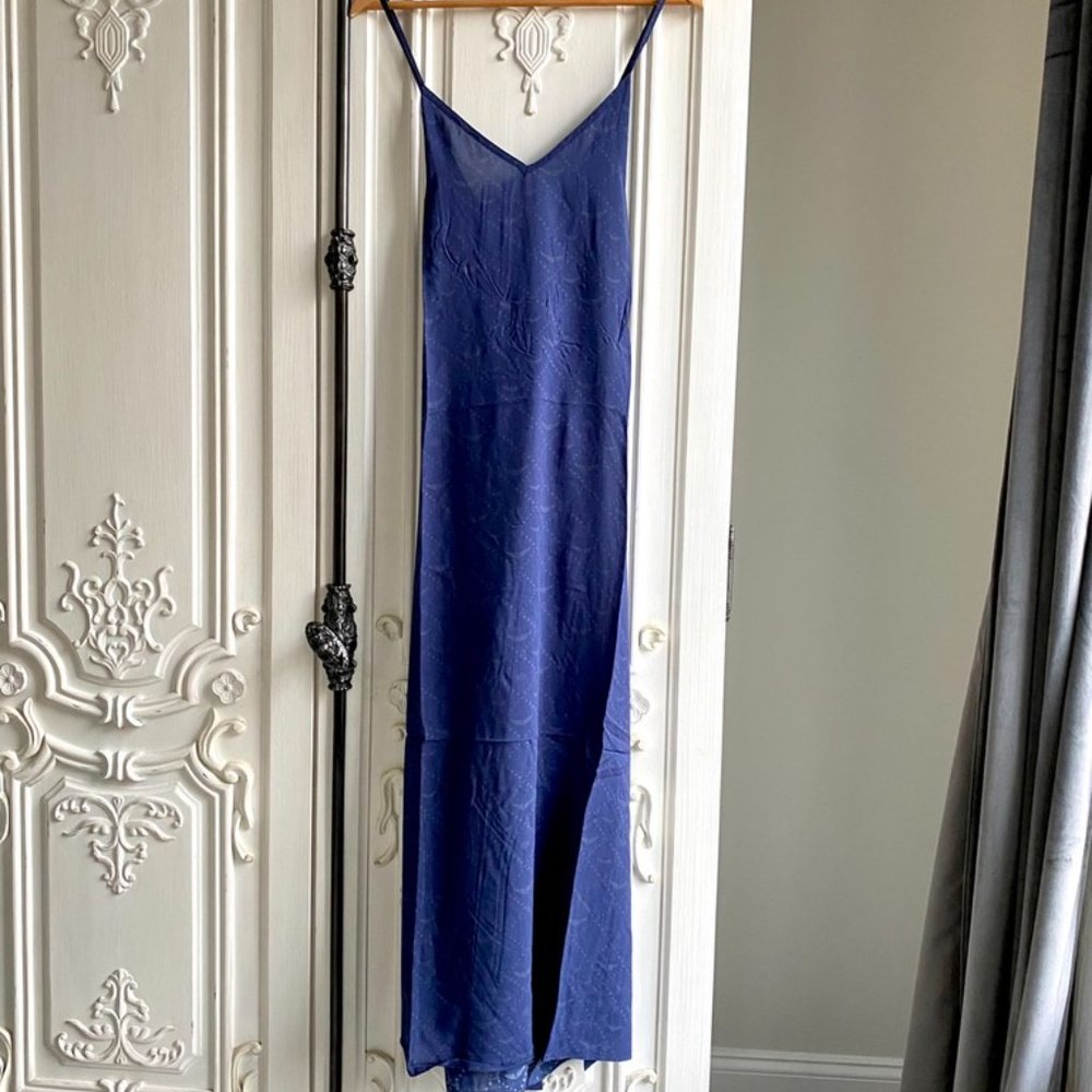 NWT Zadig & Voltaire Long Floral Blue Dress